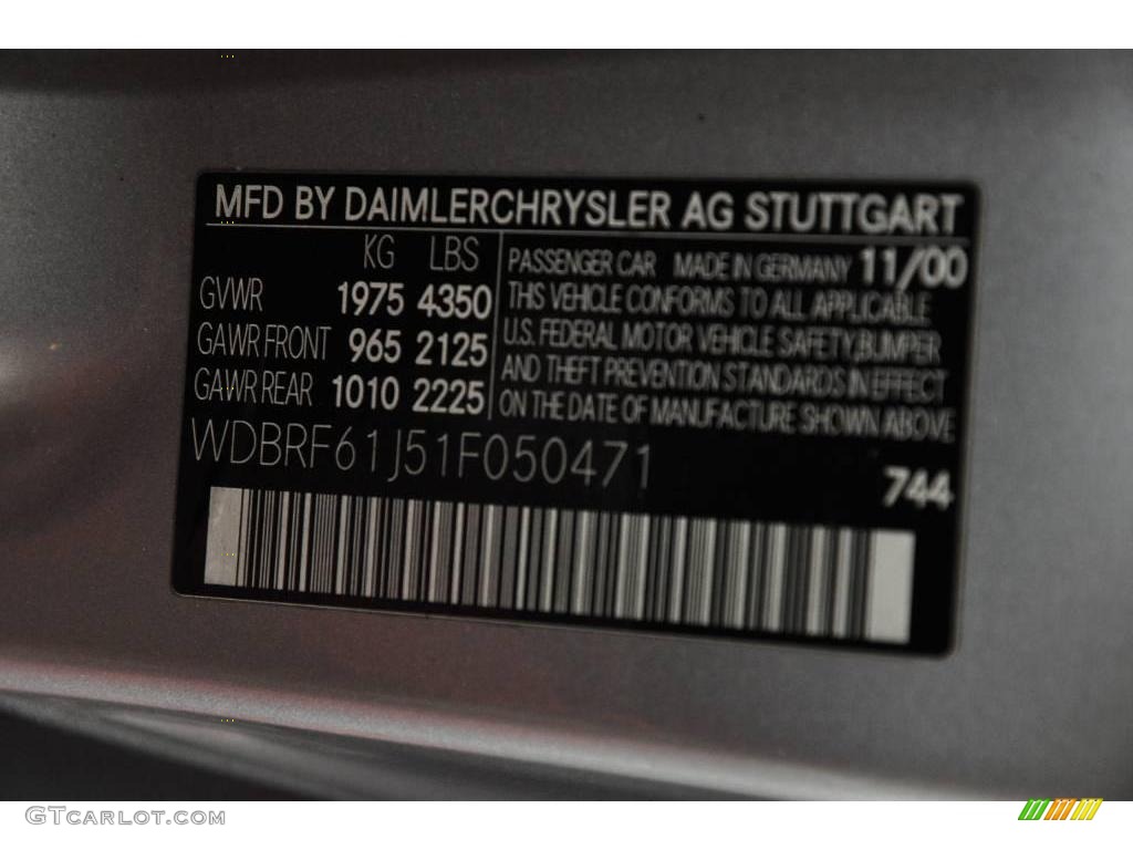 2001 C 240 Sedan - Brilliant Silver Metallic / Charcoal Black photo #12