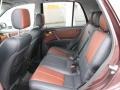 2002 Mercedes-Benz ML Charcoal/Cognac Interior Rear Seat Photo