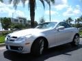 2009 Iridium Silver Metallic Mercedes-Benz SLK 350 Roadster  photo #2