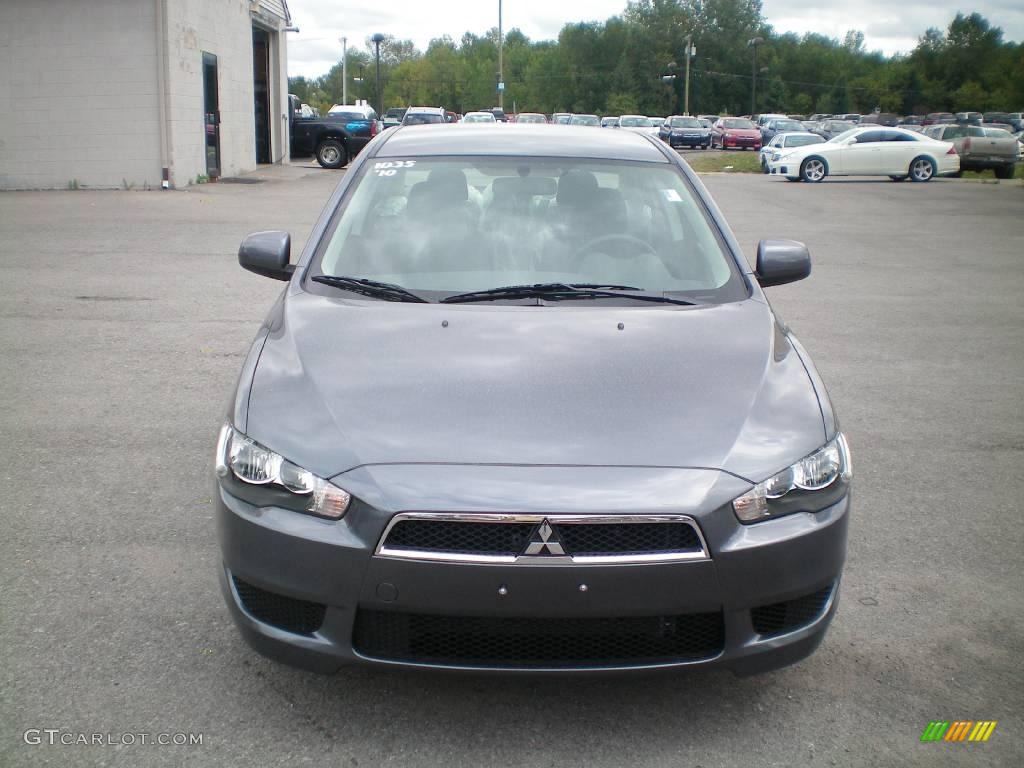 2010 Lancer ES - Graphite Gray Pearl / Black photo #13