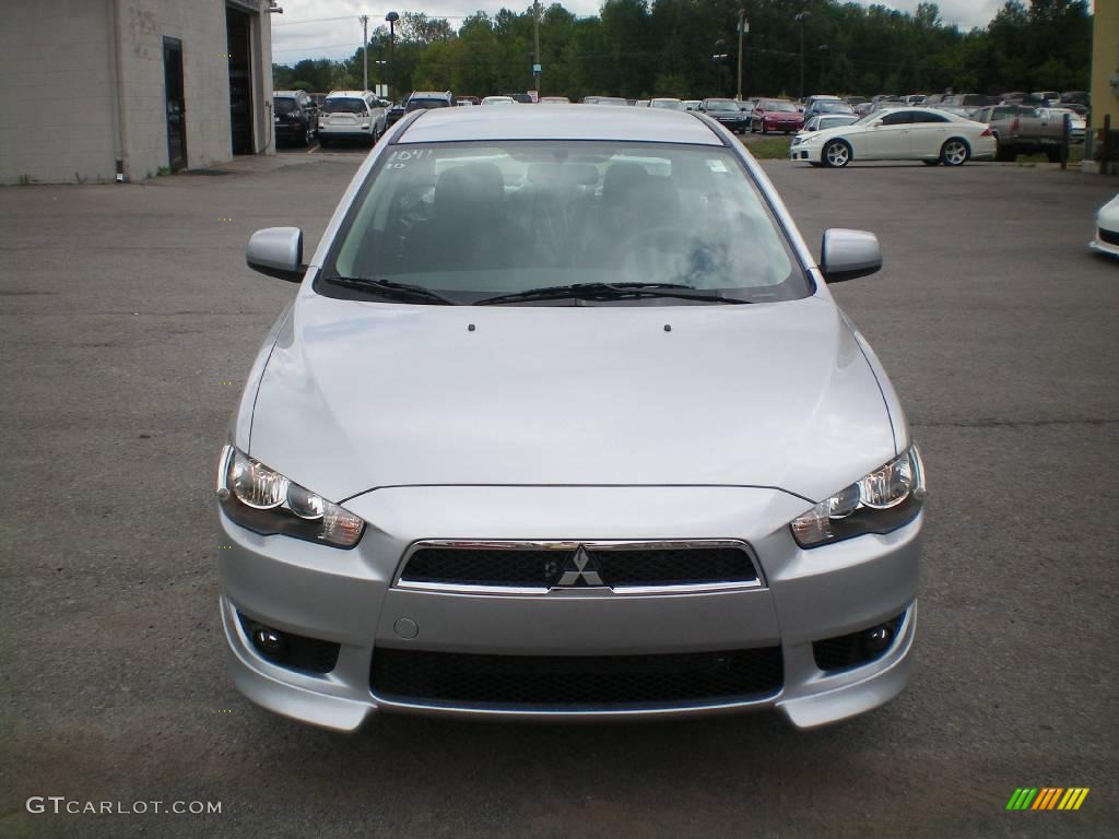 2010 Lancer GTS - Apex Silver Metallic / Black photo #13