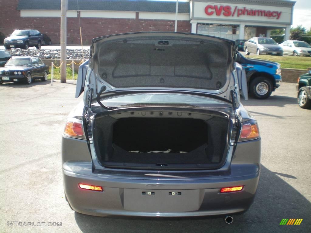 2010 Lancer DE - Graphite Gray Pearl / Black photo #17