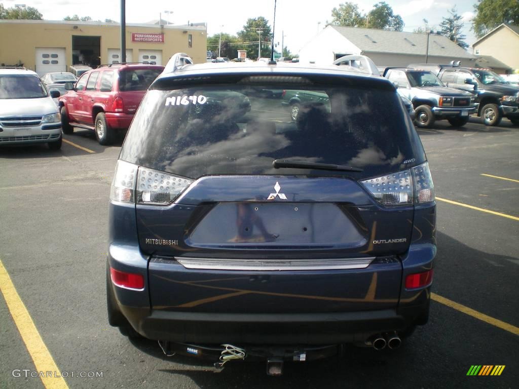 2008 Outlander XLS 4WD - Deep Blue Metallic / Black photo #11