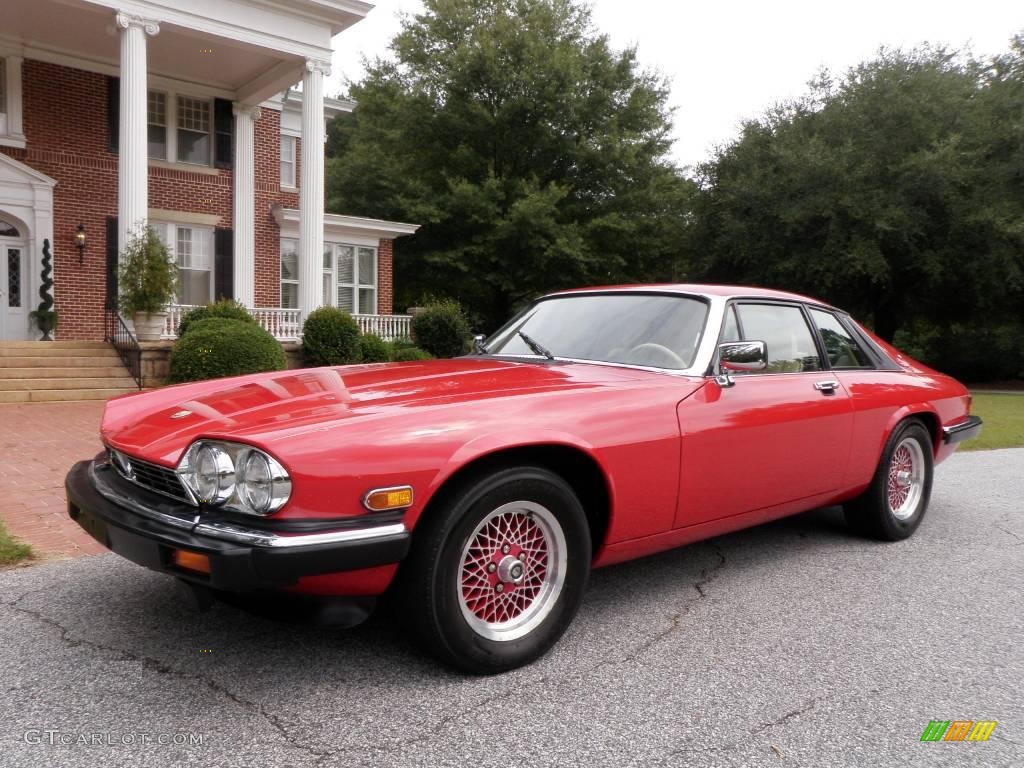 1990 XJ XJS Rouge Collection Coupe - Signal Red / Beige/Red photo #2