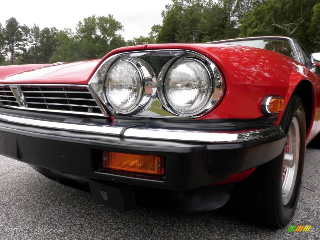 1990 XJ XJS Rouge Collection Coupe - Signal Red / Beige/Red photo #18