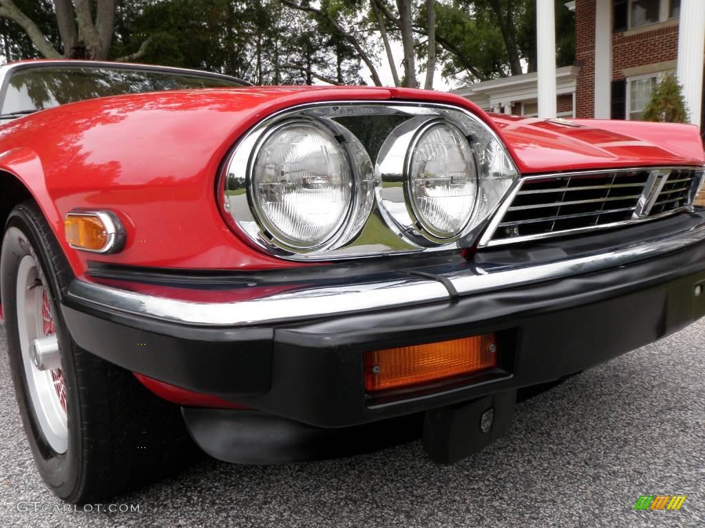 1990 XJ XJS Rouge Collection Coupe - Signal Red / Beige/Red photo #19
