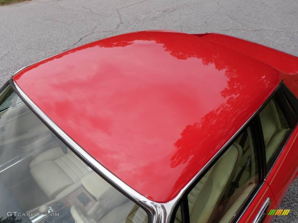 1990 XJ XJS Rouge Collection Coupe - Signal Red / Beige/Red photo #22