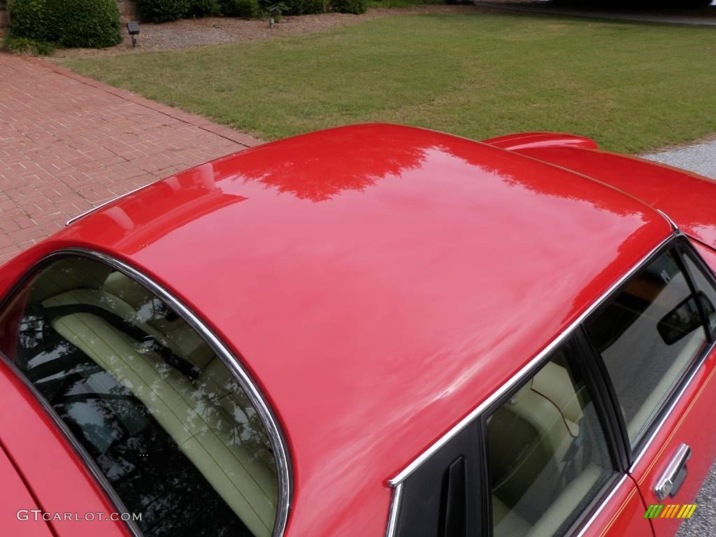 1990 XJ XJS Rouge Collection Coupe - Signal Red / Beige/Red photo #23