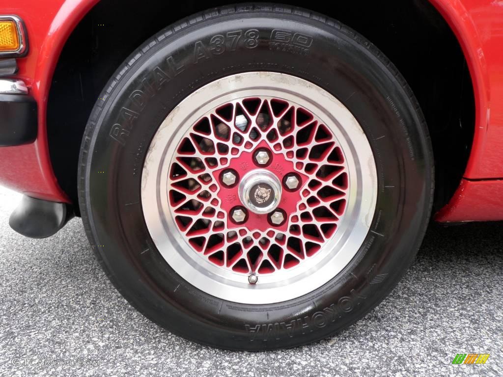 1990 XJ XJS Rouge Collection Coupe - Signal Red / Beige/Red photo #29