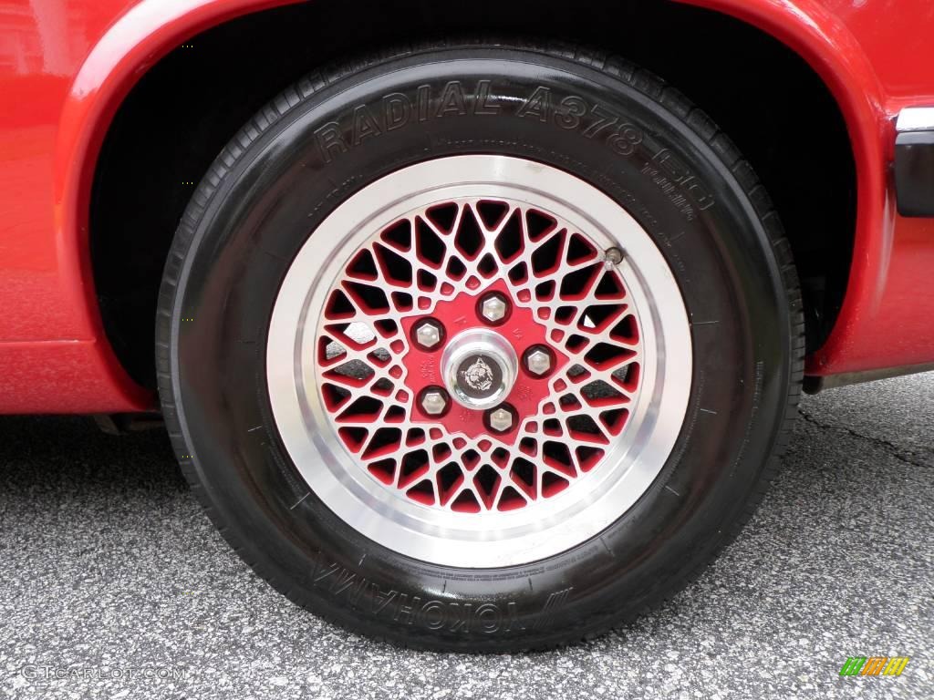 1990 XJ XJS Rouge Collection Coupe - Signal Red / Beige/Red photo #30