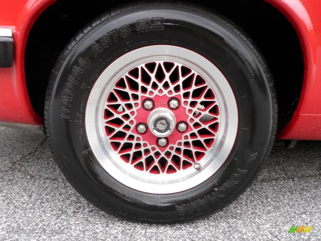 1990 XJ XJS Rouge Collection Coupe - Signal Red / Beige/Red photo #31