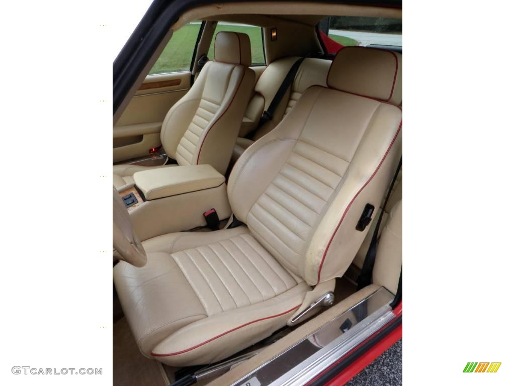 1990 XJ XJS Rouge Collection Coupe - Signal Red / Beige/Red photo #39