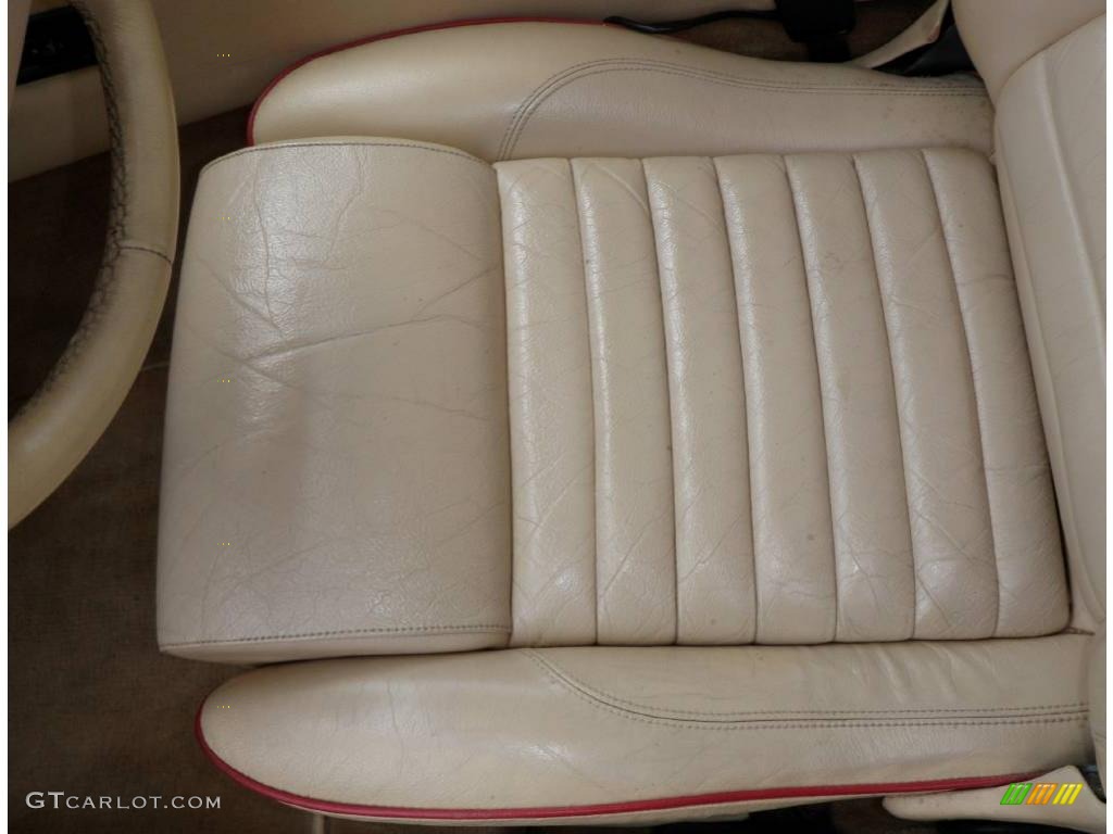 1990 XJ XJS Rouge Collection Coupe - Signal Red / Beige/Red photo #40