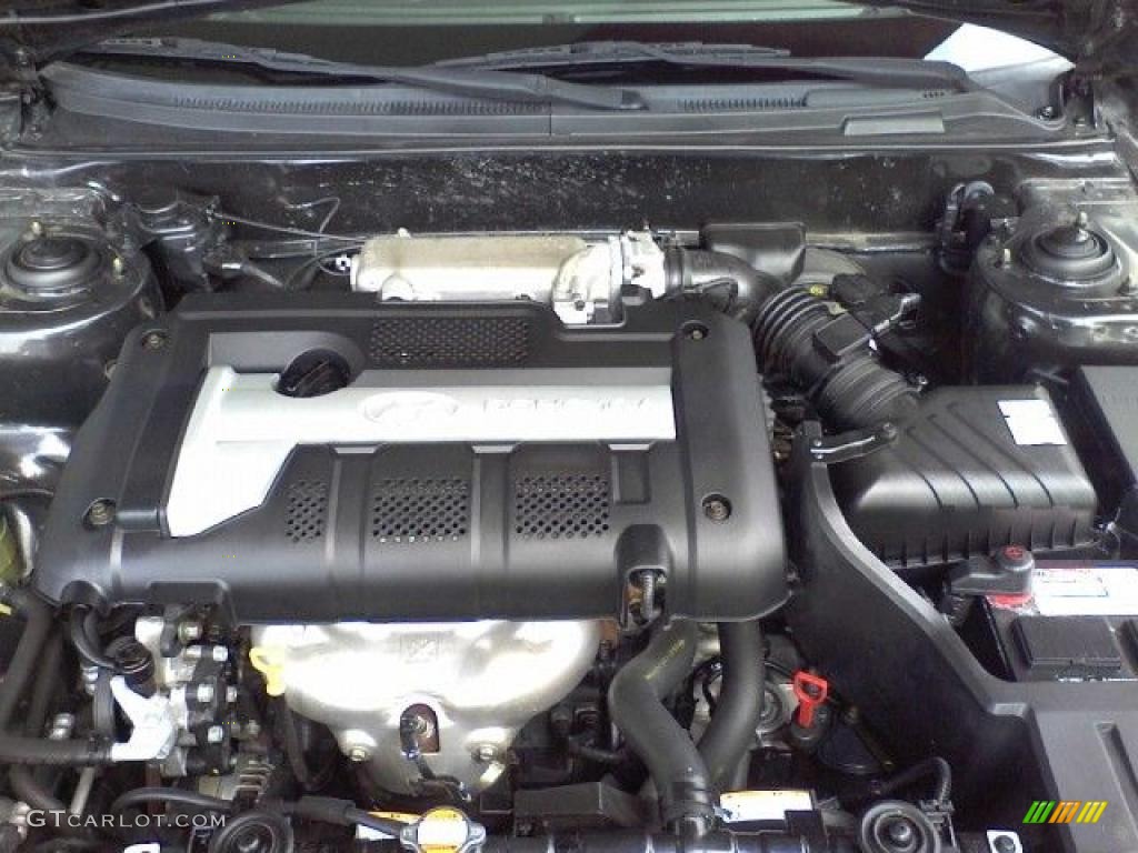 2006 Elantra GLS Sedan - Ebony Black / Gray photo #20