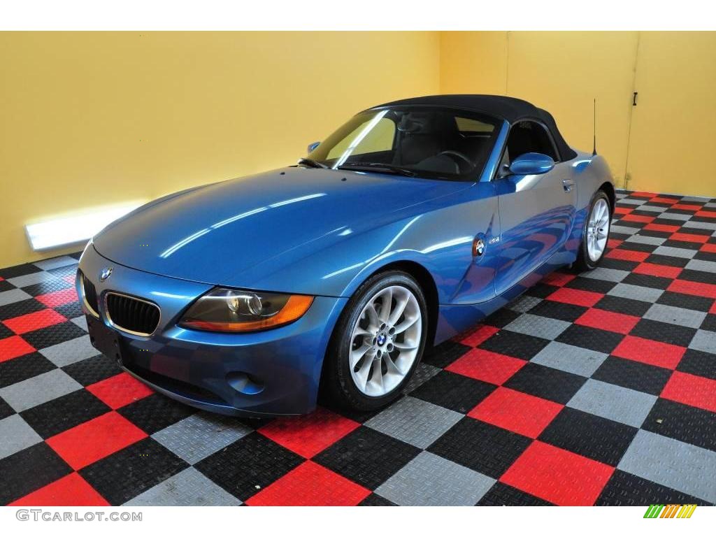 2003 Z4 2.5i Roadster - Maldives Blue Metallic / Black photo #20