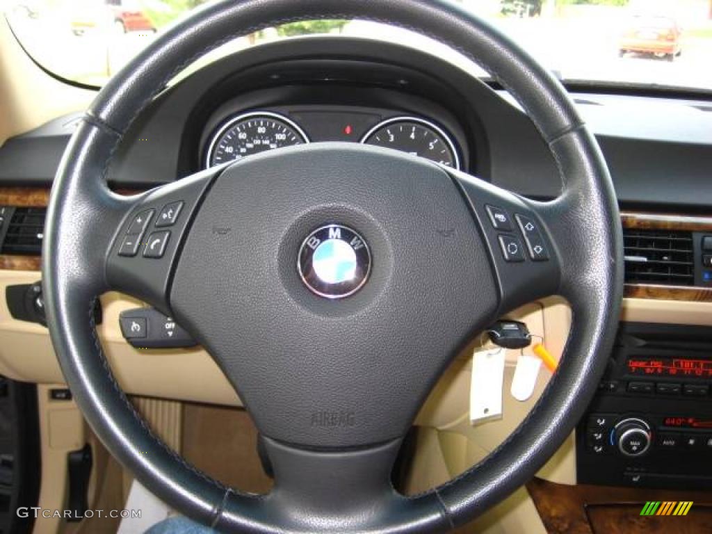 2007 3 Series 328i Sedan - Monaco Blue Metallic / Beige Dakota Leather photo #22