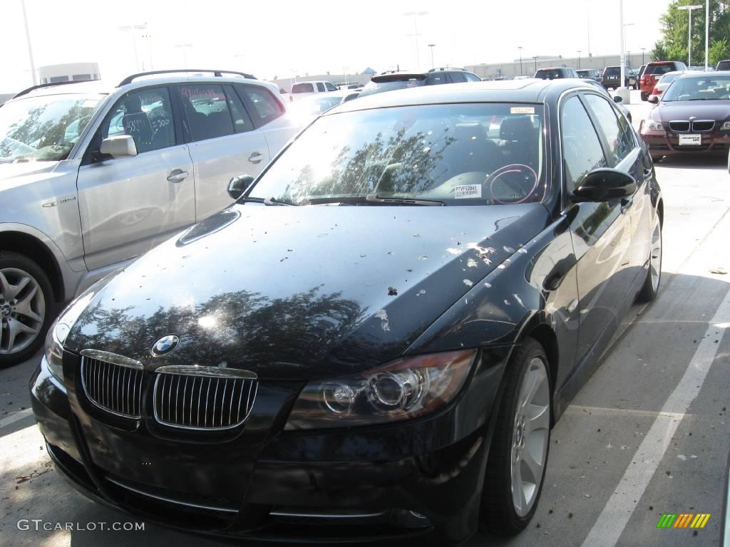 2007 3 Series 335i Sedan - Jet Black / Black photo #3