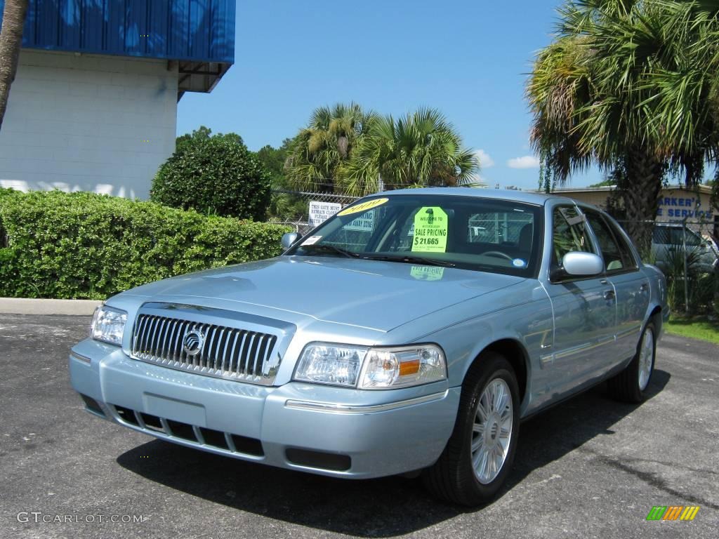 2009 Grand Marquis LS Ultimate Edition - Light Ice Blue Metallic / Medium Light Stone photo #7