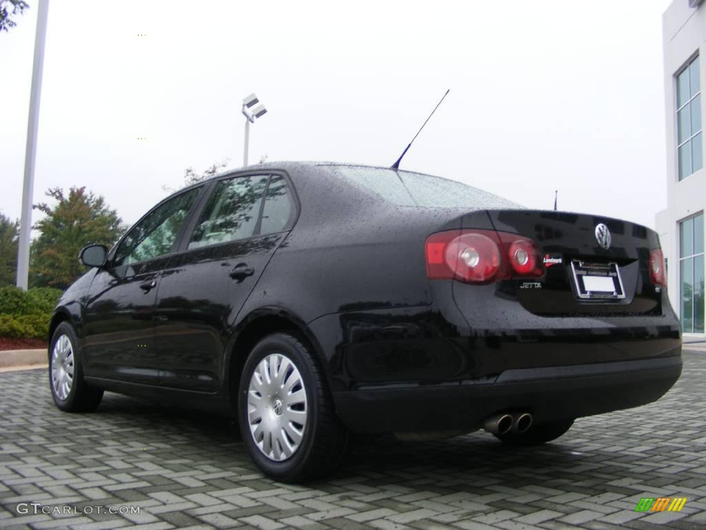 2008 Jetta S Sedan - Black / Anthracite Black photo #3