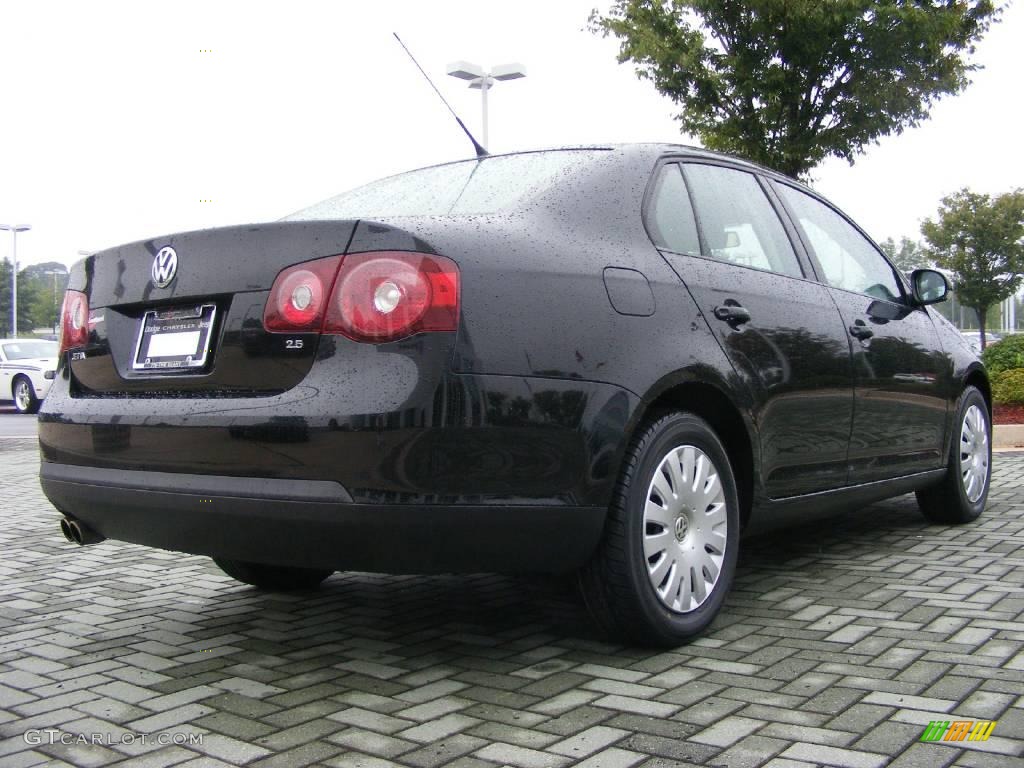 2008 Jetta S Sedan - Black / Anthracite Black photo #5