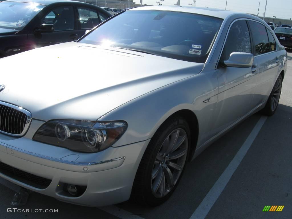 2007 7 Series 750Li Sedan - Titanium Silver Metallic / Black photo #1