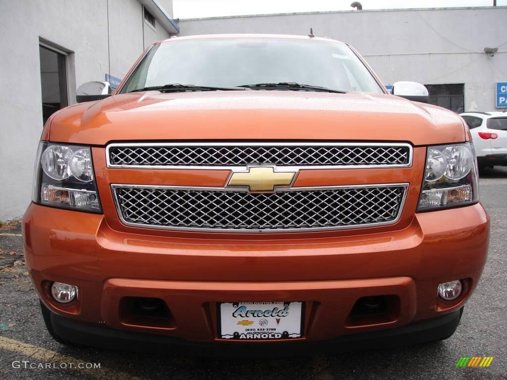 2008 Avalanche LTZ 4x4 - Sunburst Orange Metallic / Ebony/Light Cashmere photo #2