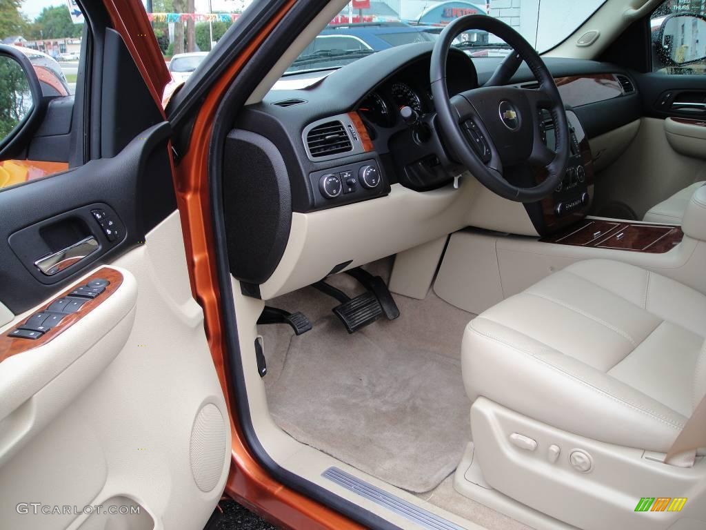2008 Avalanche LTZ 4x4 - Sunburst Orange Metallic / Ebony/Light Cashmere photo #10