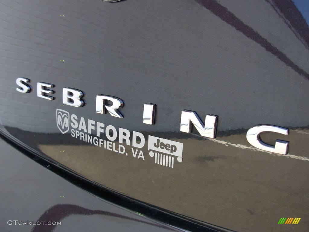 2008 Sebring LX Sedan - Brilliant Black Crystal Pearl / Dark Khaki/Light Graystone photo #26