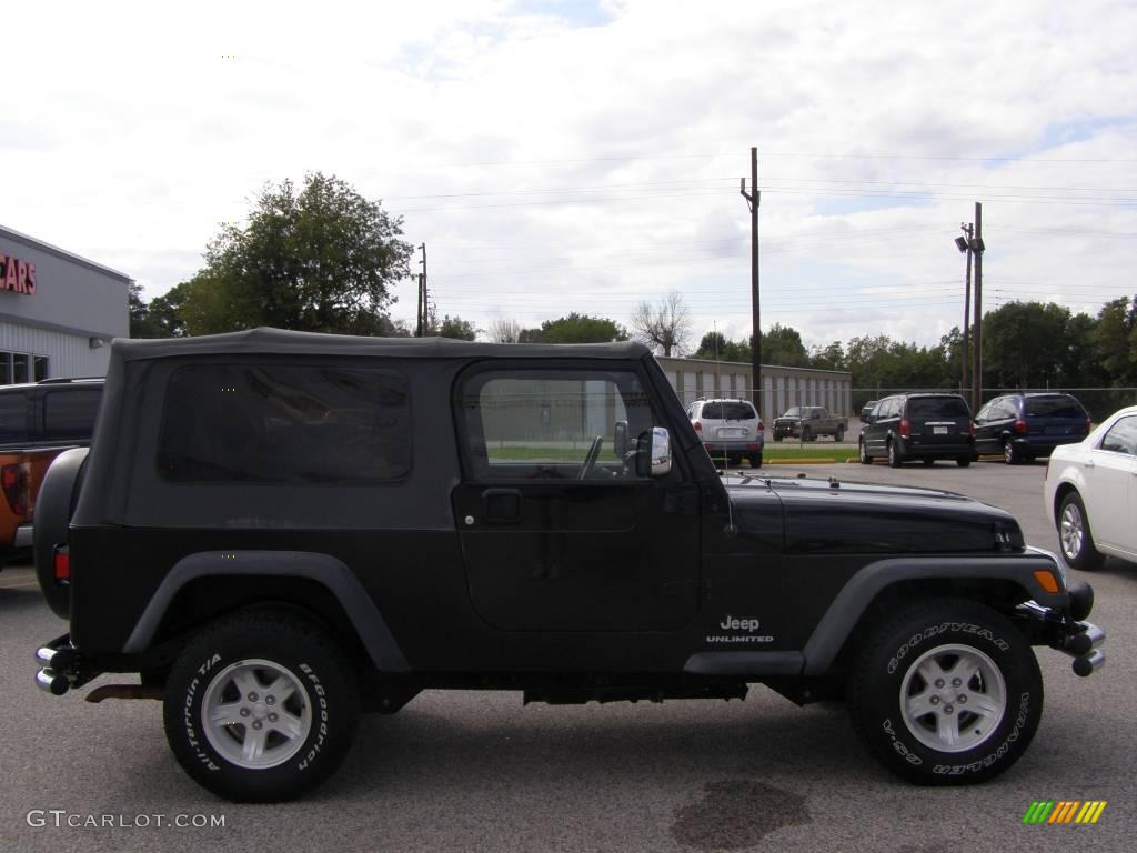 2004 Wrangler Sport 4x4 - Black / Dark Slate Gray photo #2