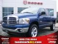 2008 Patriot Blue Pearl Dodge Ram 1500 Big Horn Edition Quad Cab 4x4  photo #1