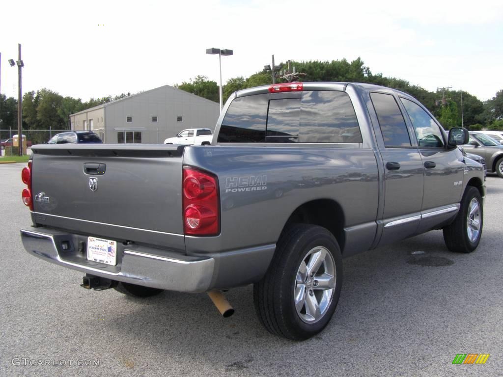 2008 Ram 1500 Big Horn Edition Quad Cab - Mineral Gray Metallic / Medium Slate Gray photo #3