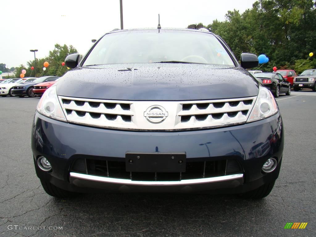 2006 Murano SE AWD - Midnight Blue Pearl / Cafe Latte photo #7