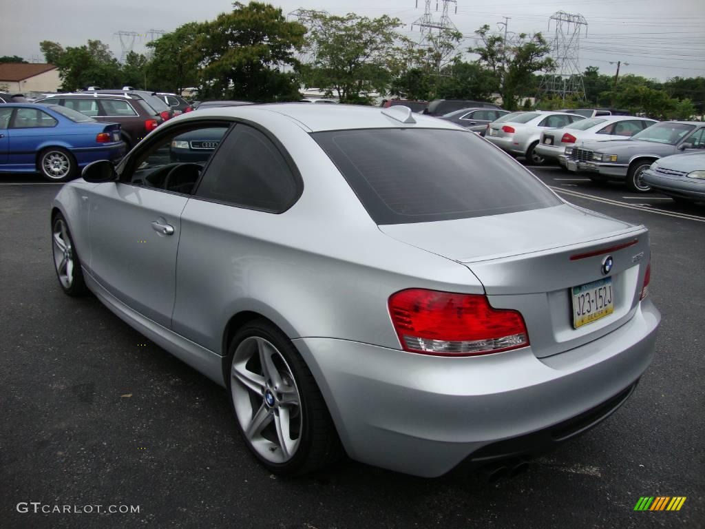 2008 1 Series 135i Coupe - Titanium Silver Metallic / Savanna Beige photo #9