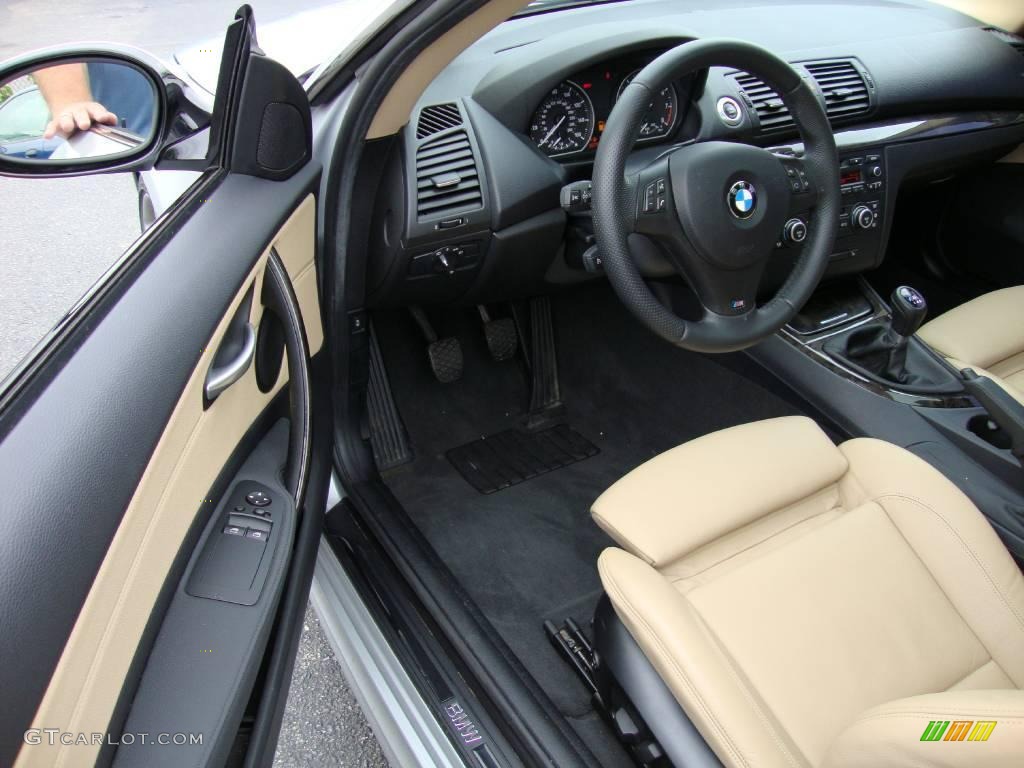 2008 1 Series 135i Coupe - Titanium Silver Metallic / Savanna Beige photo #12