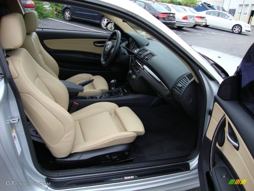 2008 1 Series 135i Coupe - Titanium Silver Metallic / Savanna Beige photo #20