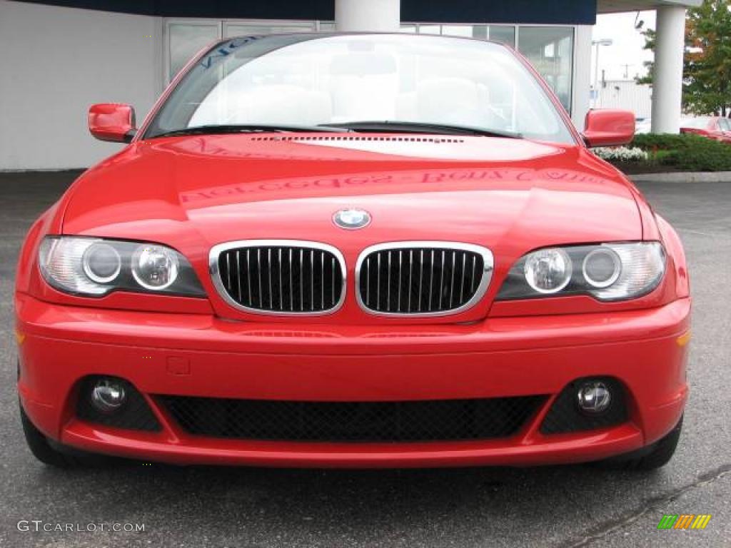 2004 3 Series 330i Convertible - Imola Red / Sand photo #3