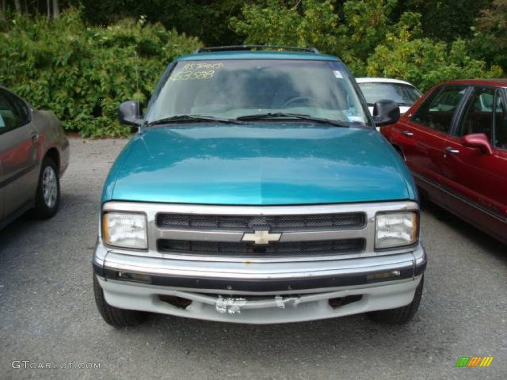 1996 Blazer 4x4 - Teal Green Metallic / Medium Gray photo #6