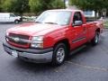 2004 Victory Red Chevrolet Silverado 1500 LS Regular Cab  photo #1