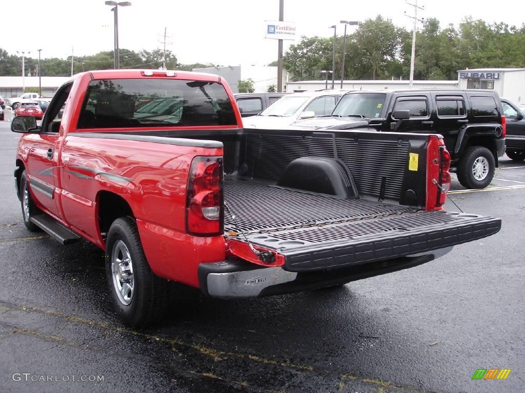 2004 Silverado 1500 LS Regular Cab - Victory Red / Dark Charcoal photo #5