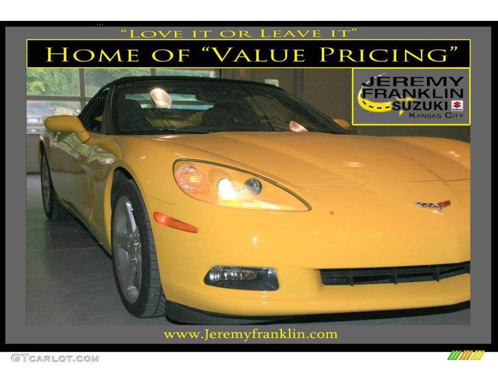 2005 Corvette Convertible - Millenium Yellow / Ebony photo #1