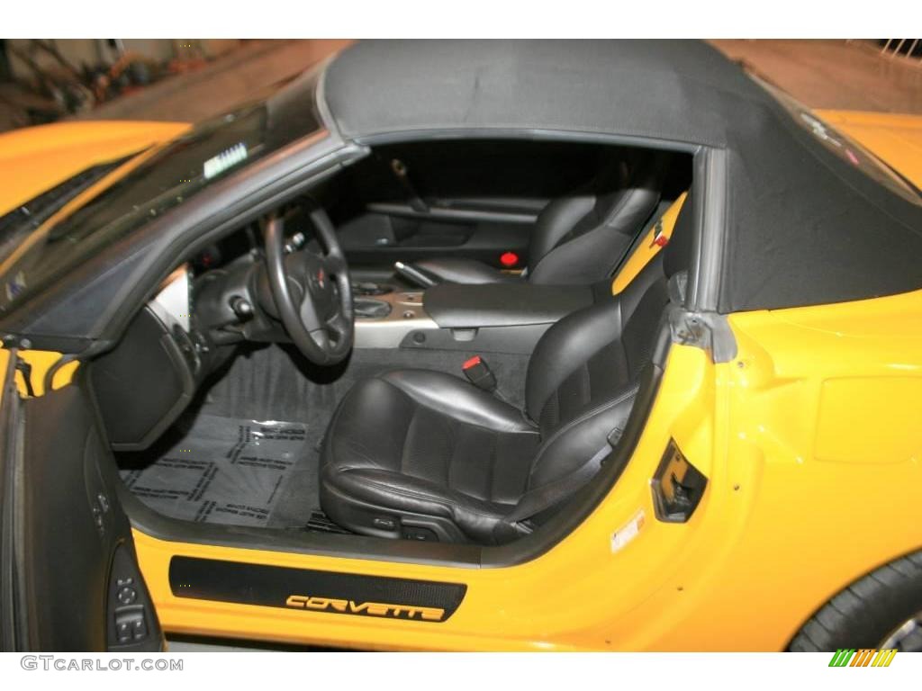 2005 Corvette Convertible - Millenium Yellow / Ebony photo #7