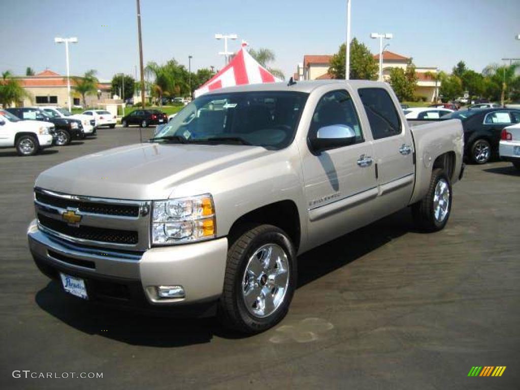 2009 Silverado 1500 LT Crew Cab - Silver Birch Metallic / Ebony photo #3
