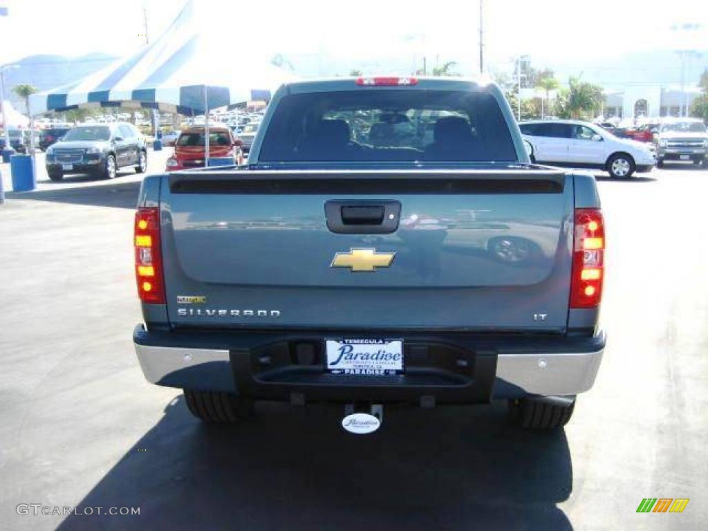 2009 Silverado 1500 LT Crew Cab - Blue Granite Metallic / Ebony photo #7