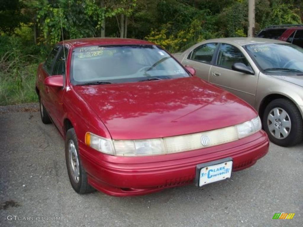1995 Sable GS Sedan - Electric Currant Red Pearl Metallic / Grey photo #1