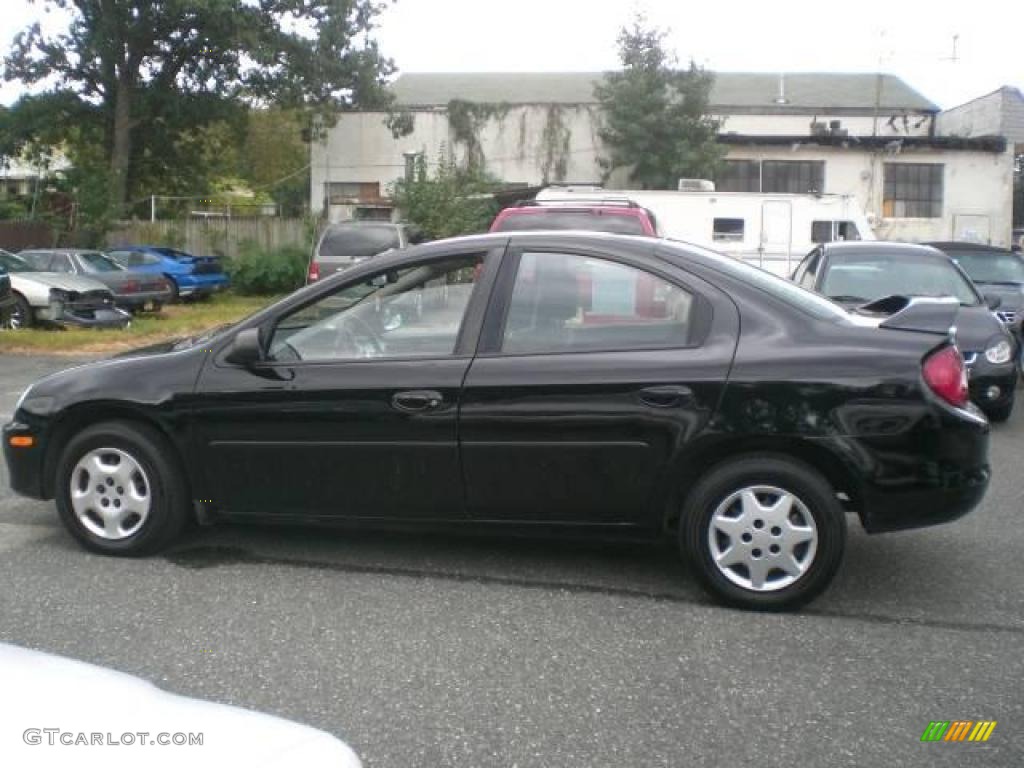 2002 Neon SXT - Black Clearcoat / Dark Slate Gray photo #8