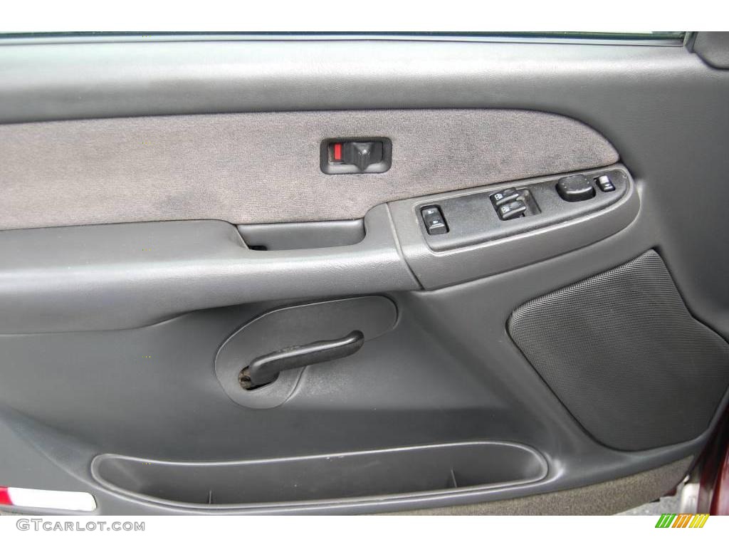 2003 Silverado 1500 LS Extended Cab - Dark Carmine Red Metallic / Medium Gray photo #16