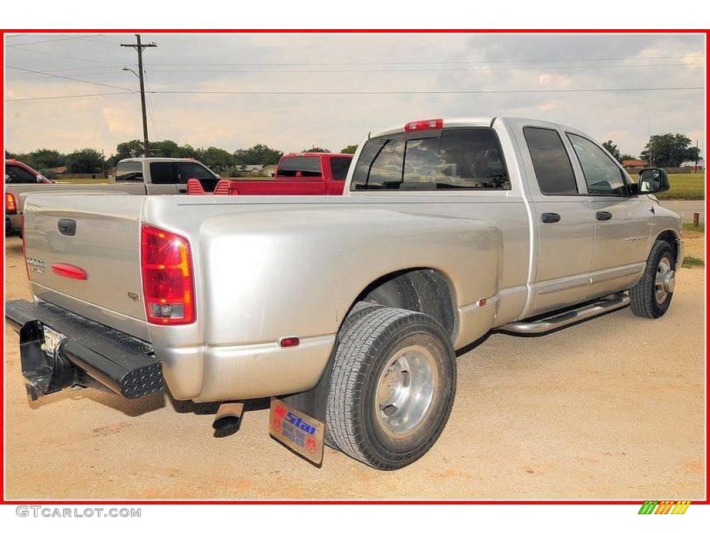 2003 Ram 3500 Laramie Quad Cab Dually - Bright Silver Metallic / Dark Slate Gray photo #8