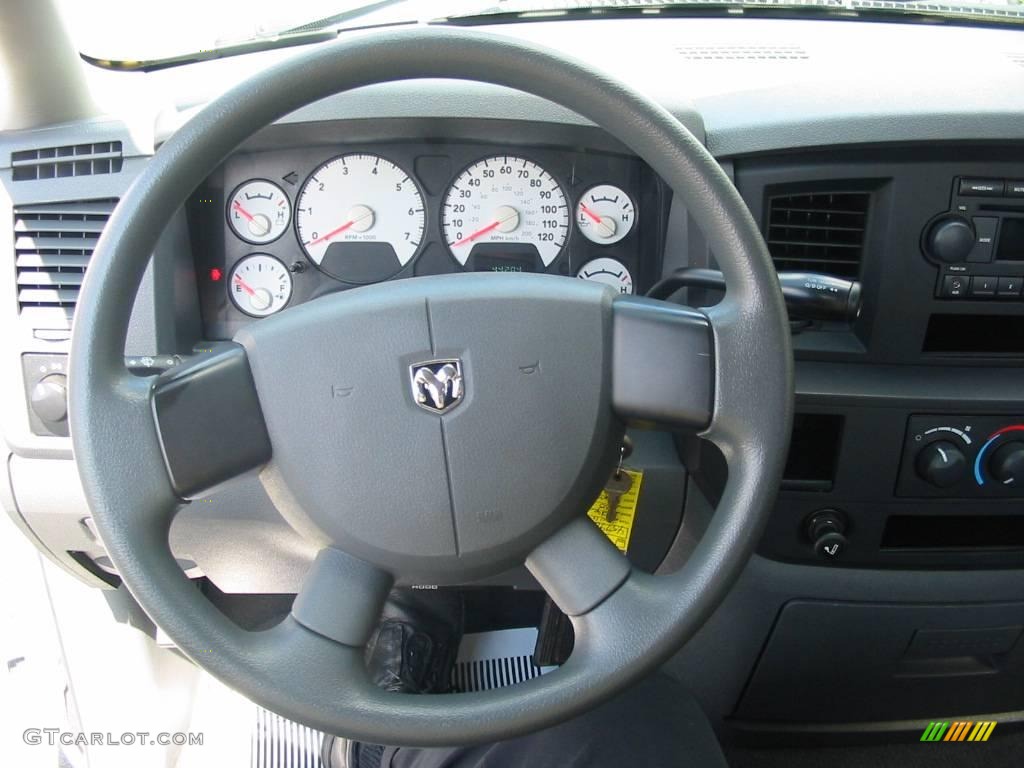 2006 Ram 1500 ST Quad Cab - Bright White / Medium Slate Gray photo #14