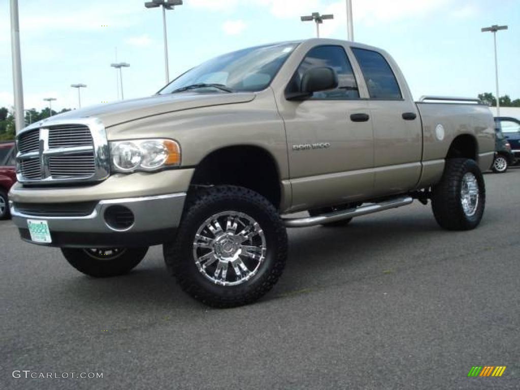 2004 Ram 1500 SLT Quad Cab - Light Almond Pearl / Taupe photo #2