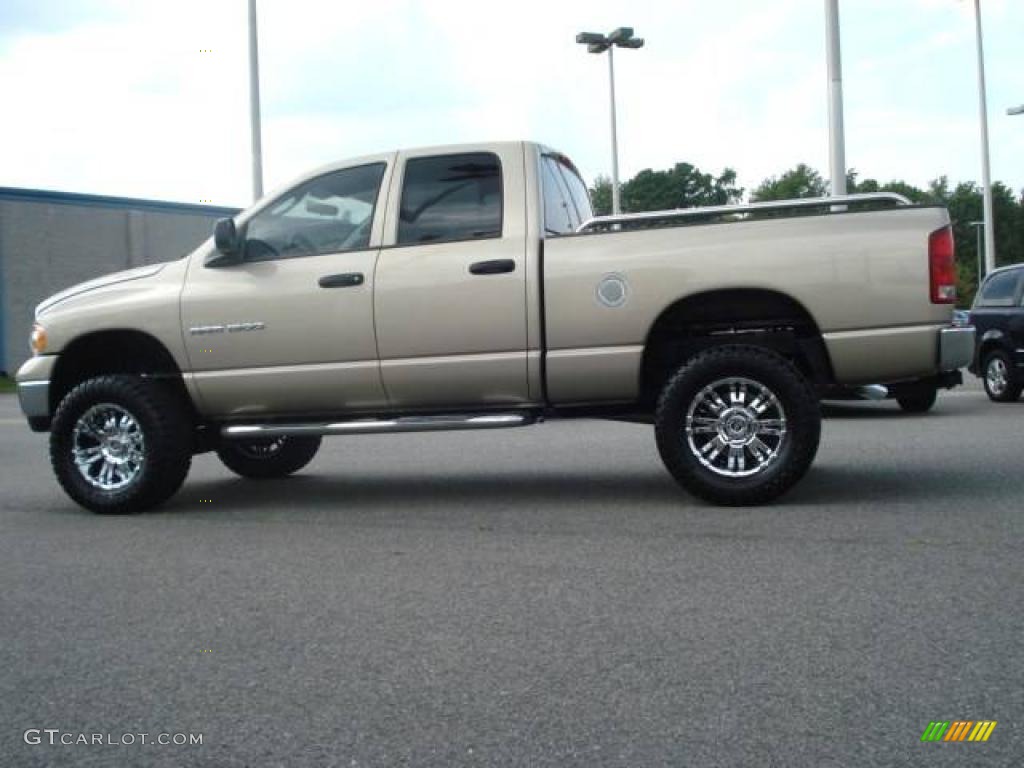 2004 Ram 1500 SLT Quad Cab - Light Almond Pearl / Taupe photo #3